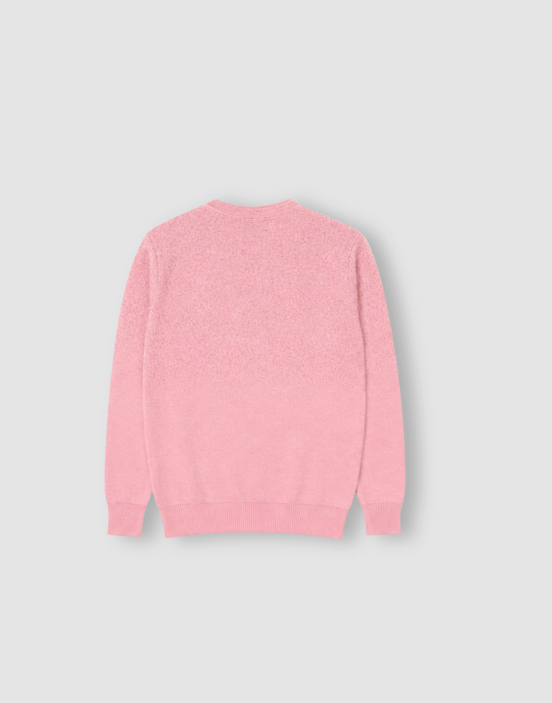 Girls Pink Acrylic Sweater Full Sleeves