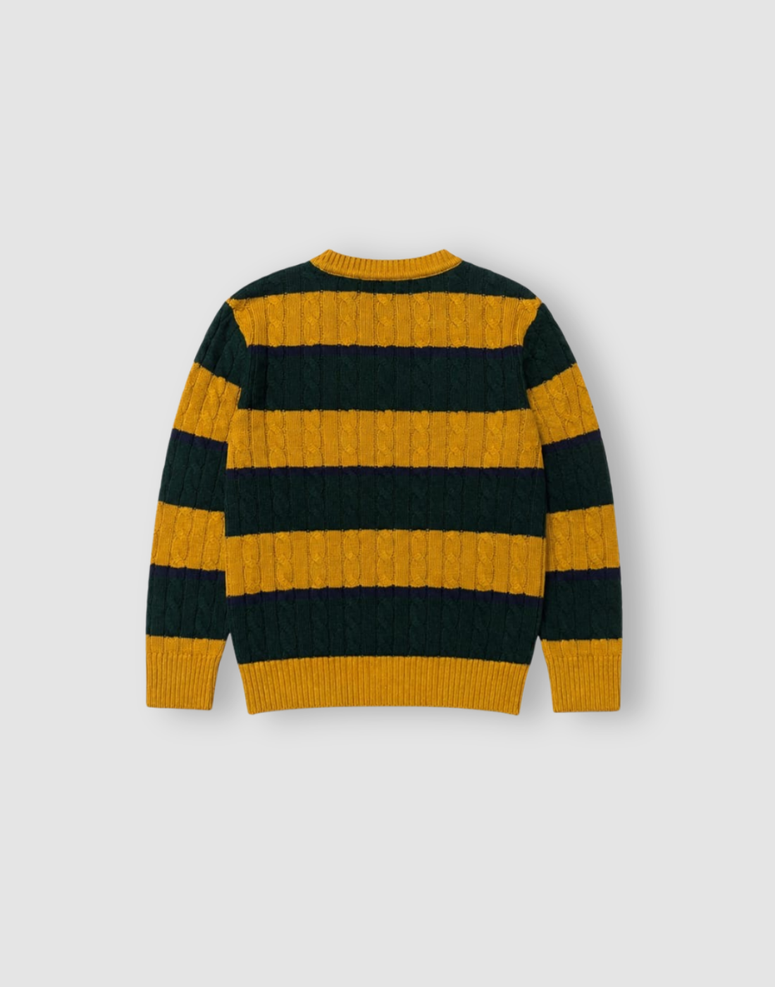 Boys Yellow Acrylic Sweater Full Sleeves