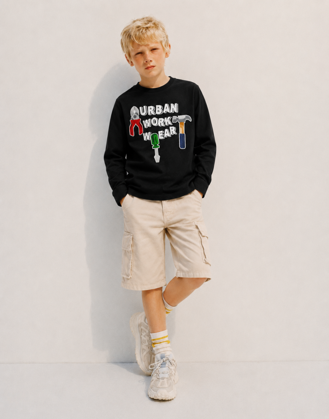 Boys Black Graphic print T-Shirts