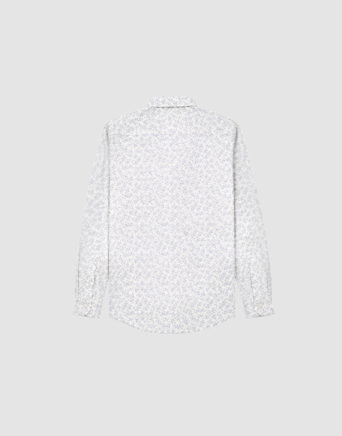 Boys White Floral Cotton Shirt