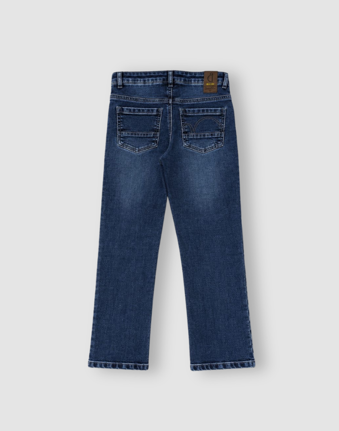 Boys Dark Blue Washed Jeans