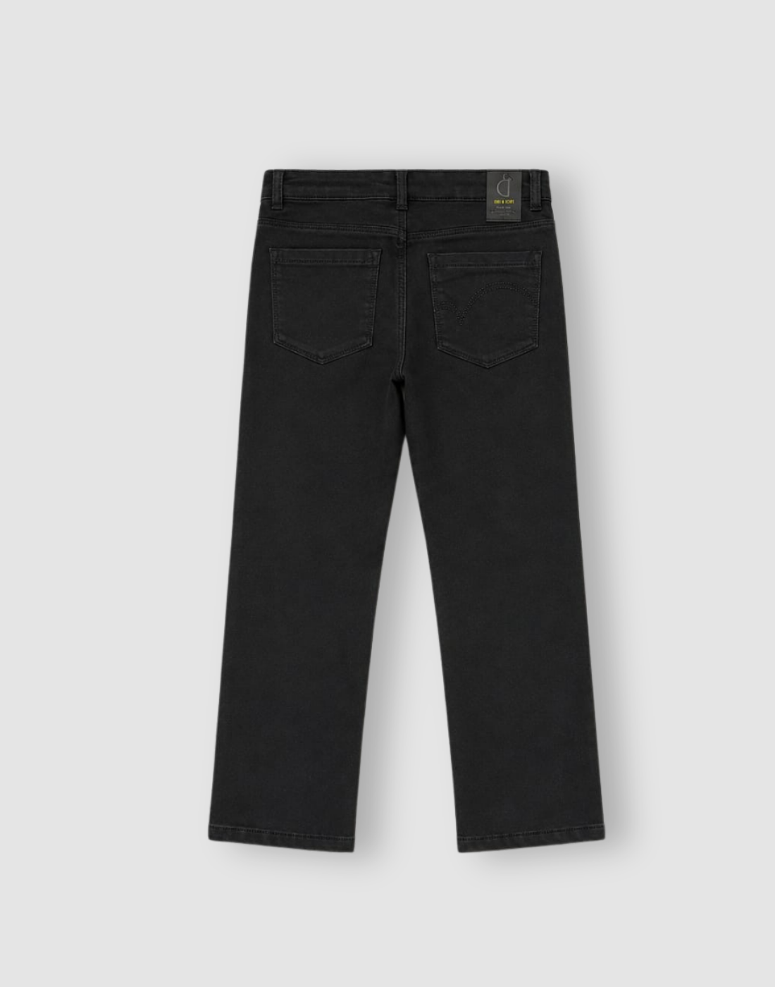 Girls Black Solid Jeans