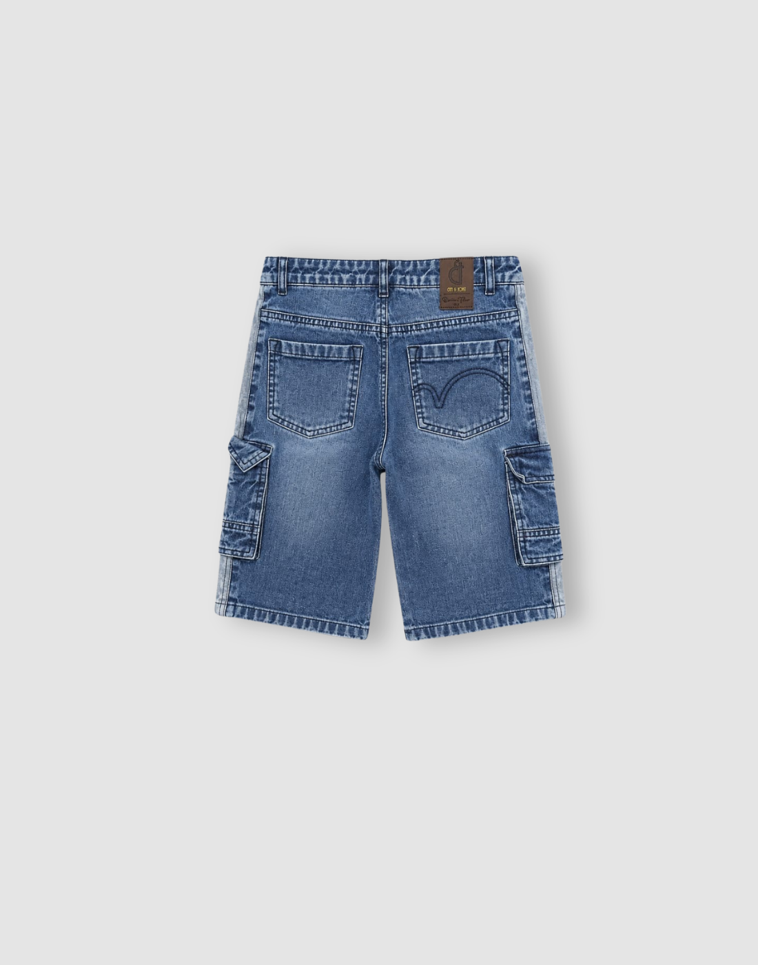 Boys Blue Washed Bermuda