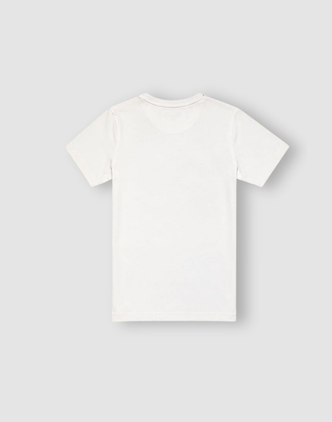 Boys White Cotton T-Shirt Half Sleeves
