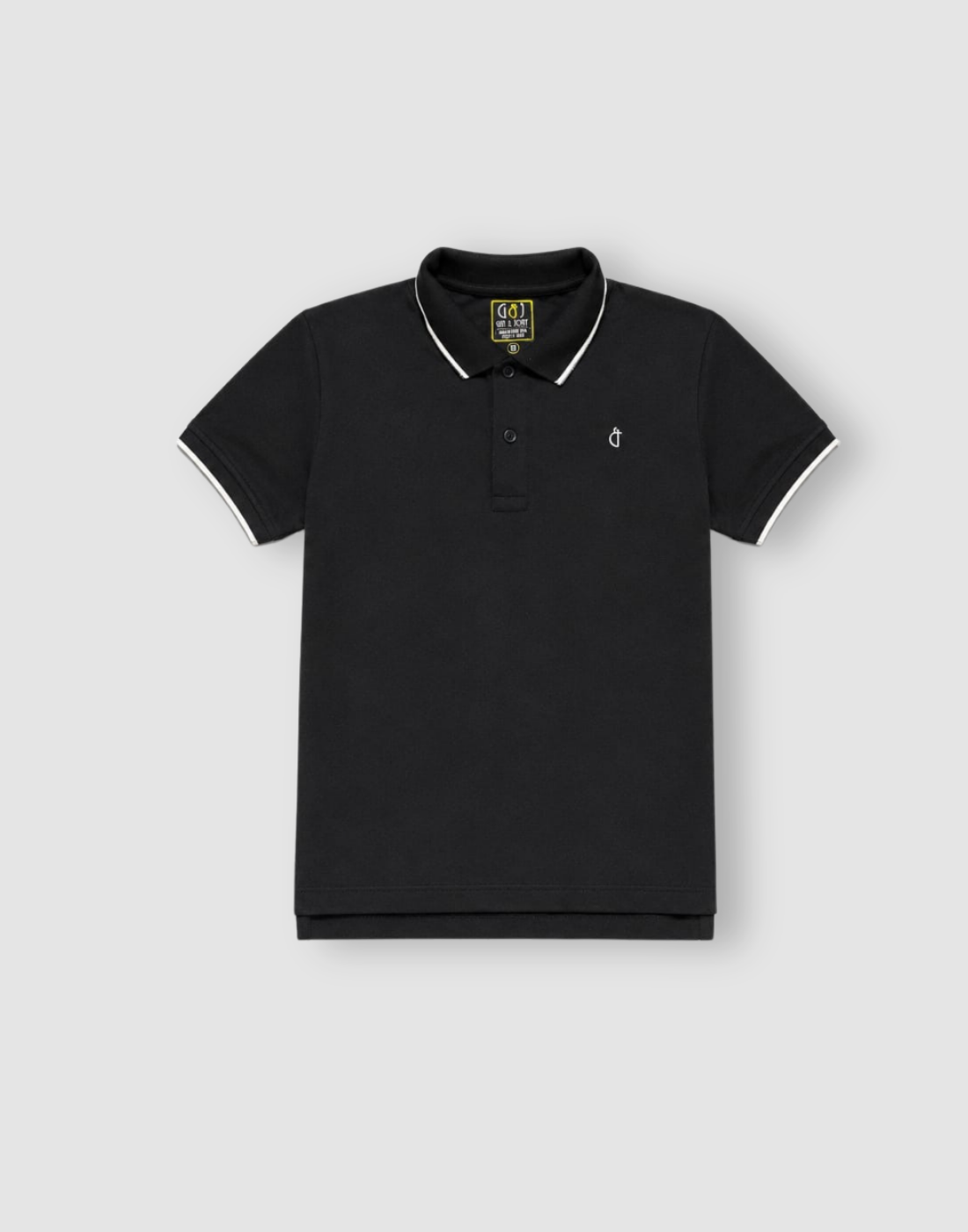 Boys Navy Blue Cotton Polo T-Shirt Half Sleeves