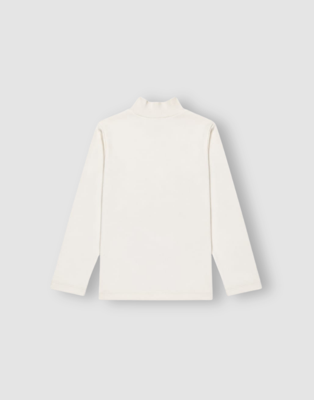 Girls White Cotton Skivvy Full Sleeves