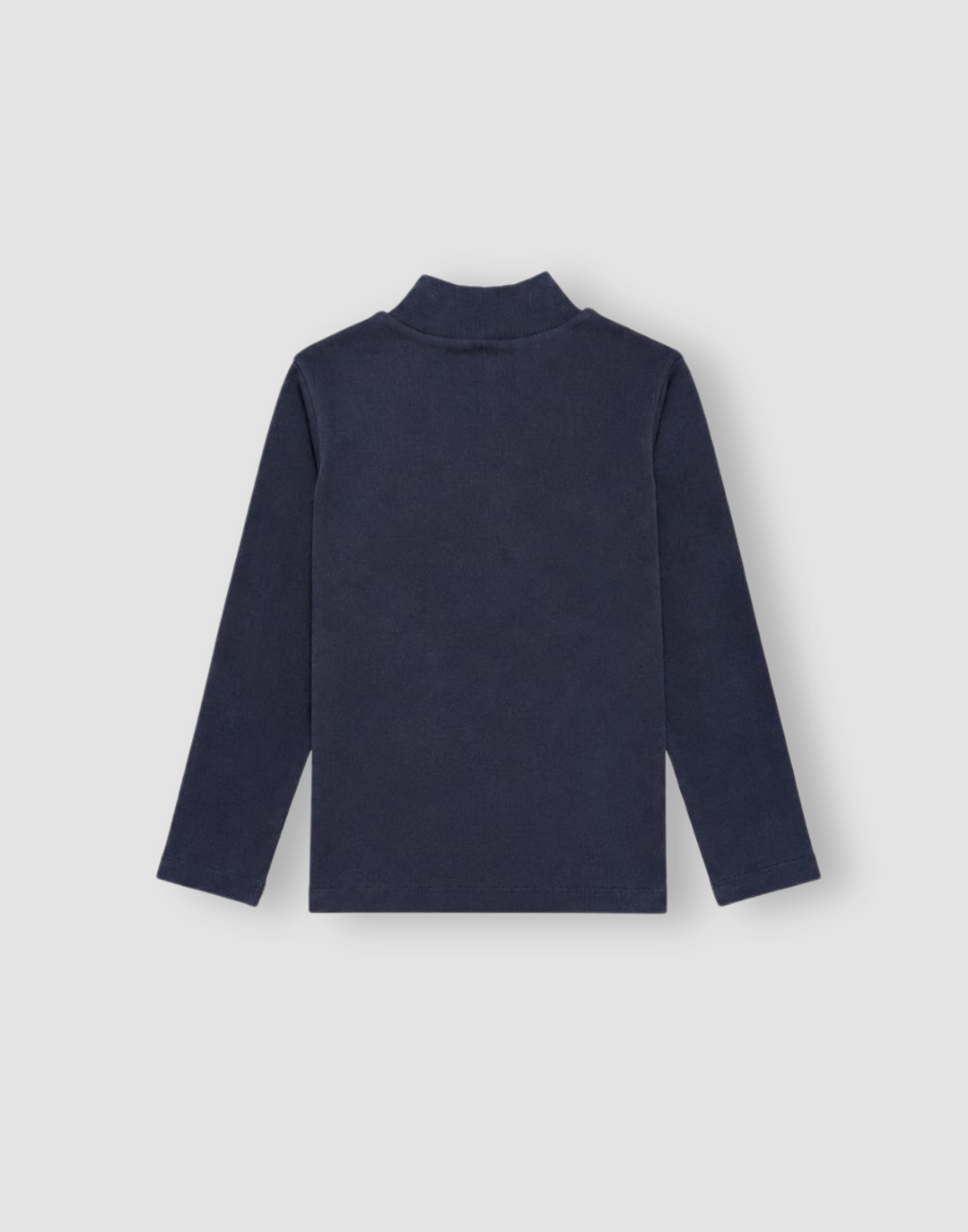 Girls Navy Blue Cotton Skivvy Full Sleeves