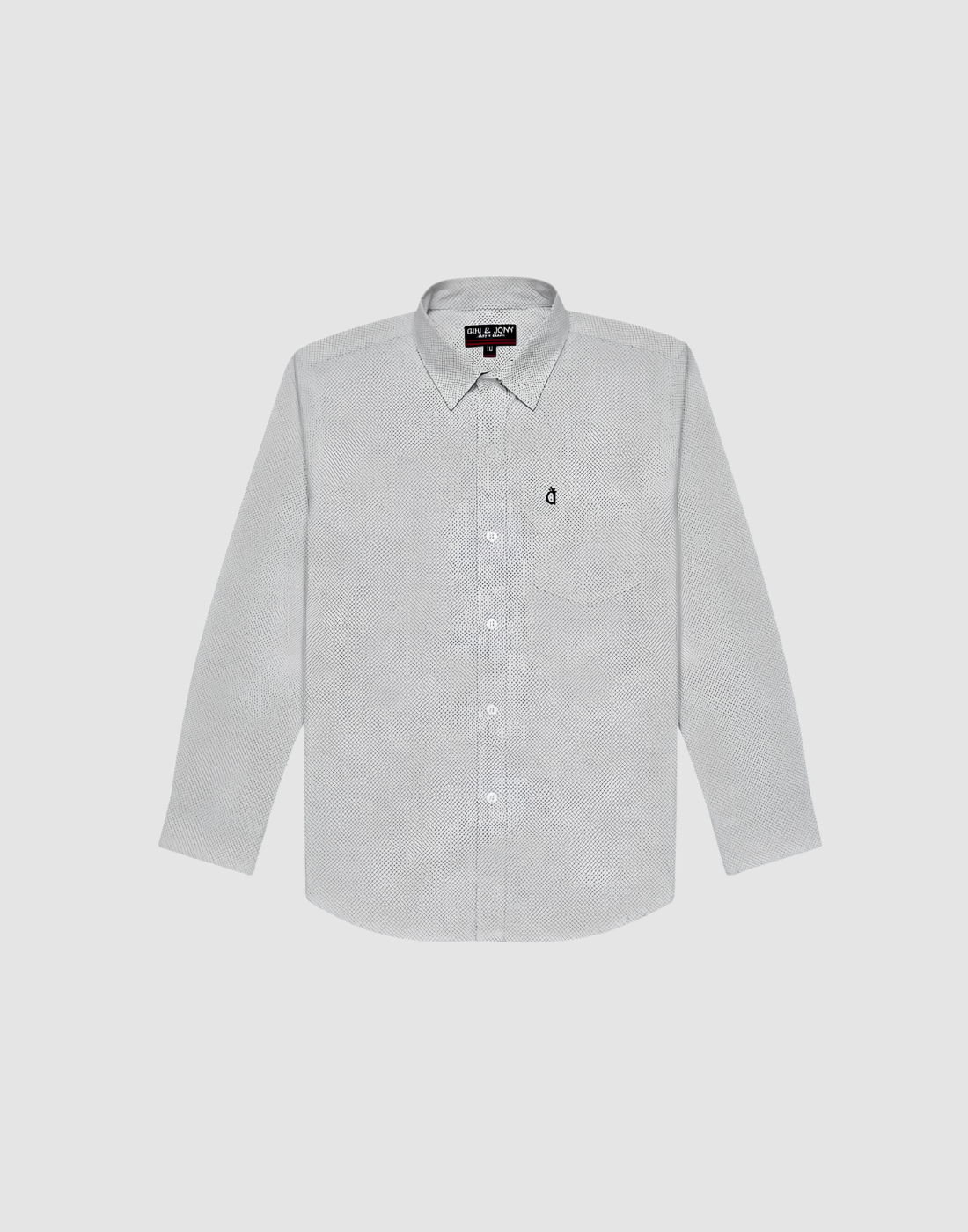Boys White Conversational Full Sleeve Shirt