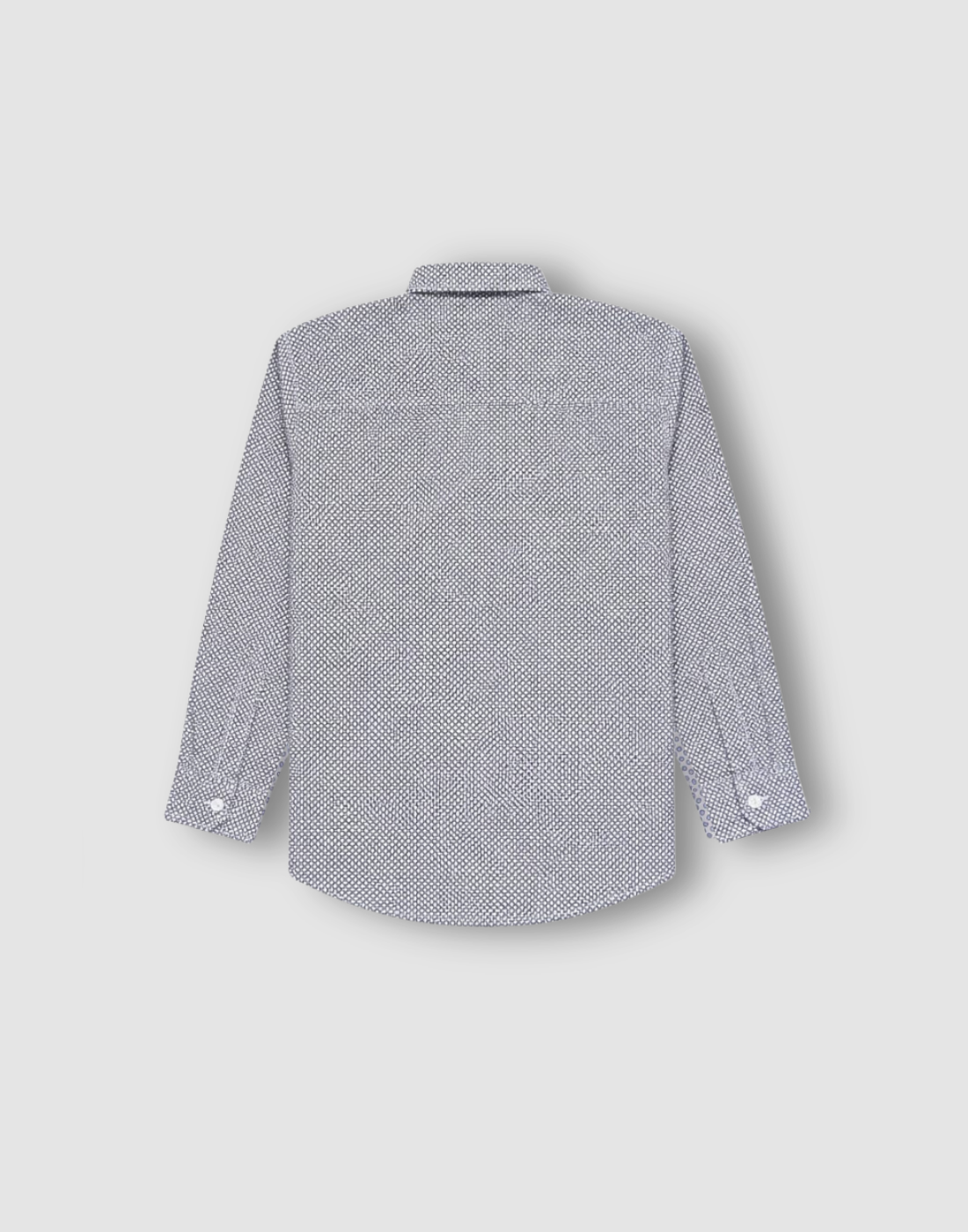 Boys Off White Polka Dot Full Sleeve Shirt