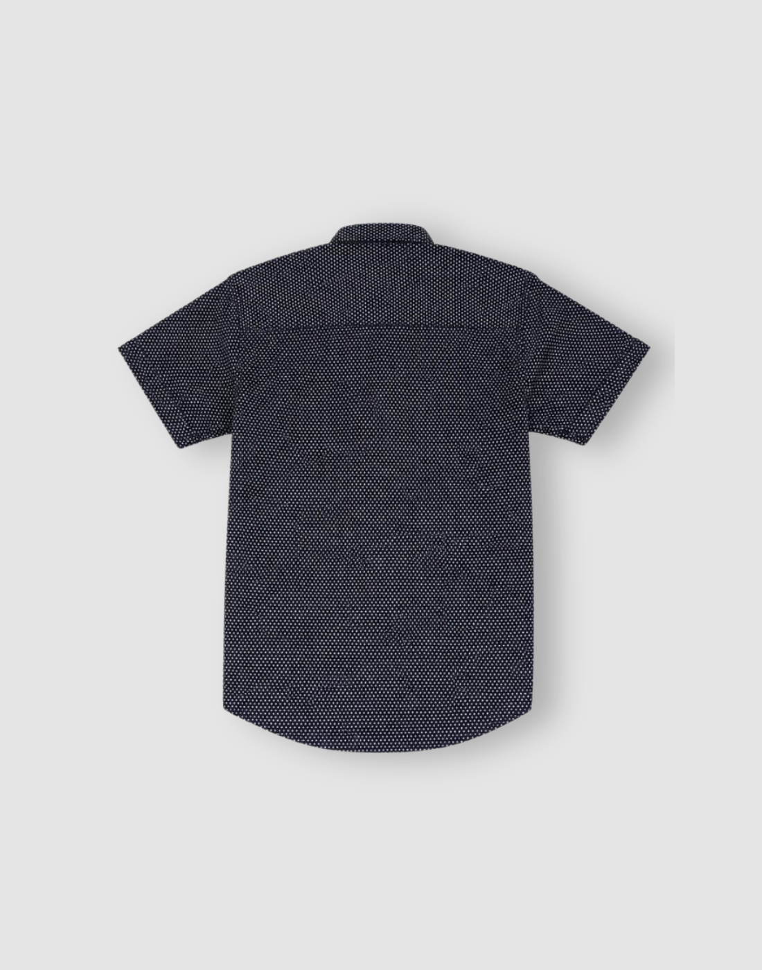 Boys Navy Blue Polka Dot Half Sleeve Shirt