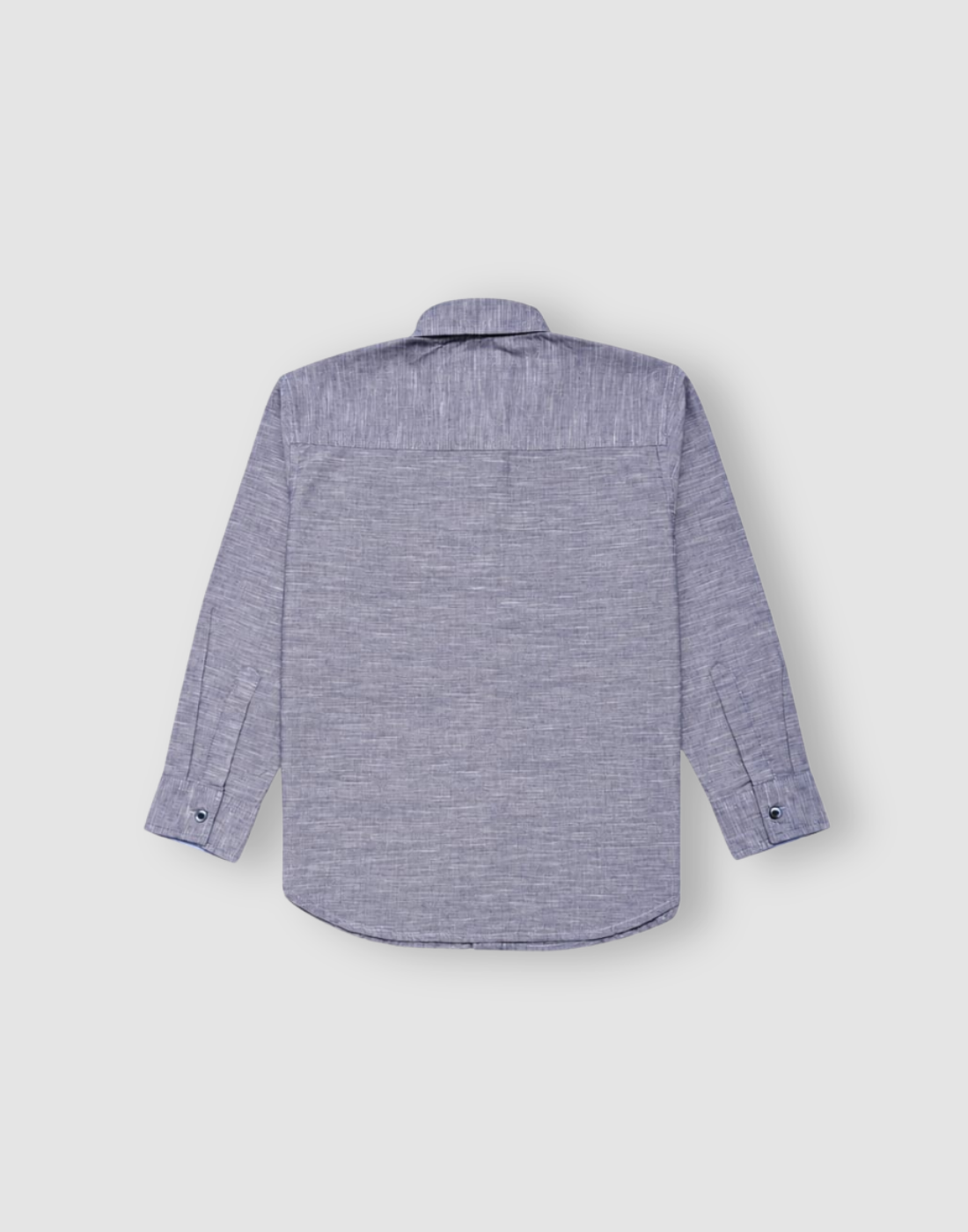 Boys Grey Typographic Print Full Sleeve Shirt