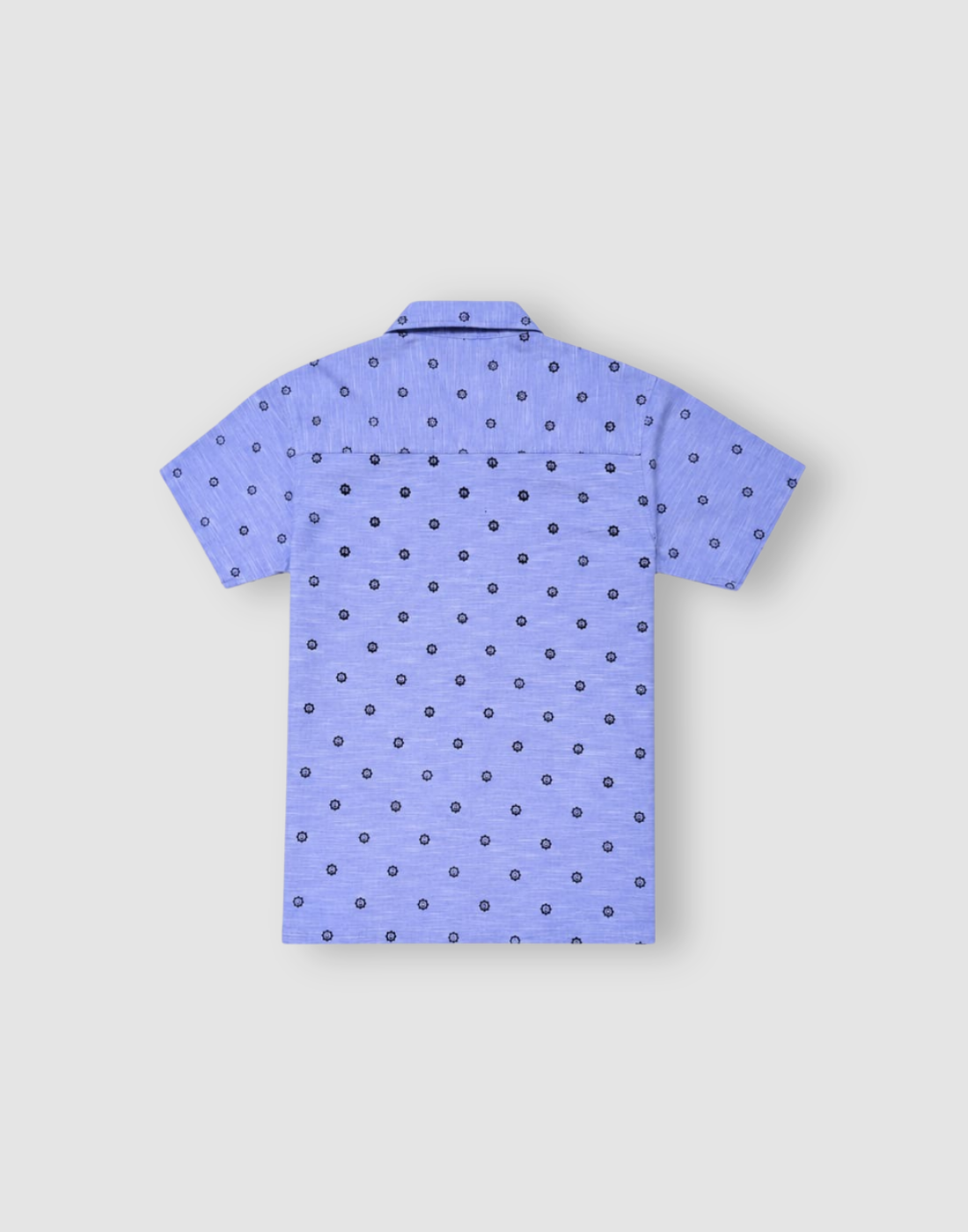 Boys Blue Cotton Shirt Half Sleeves
