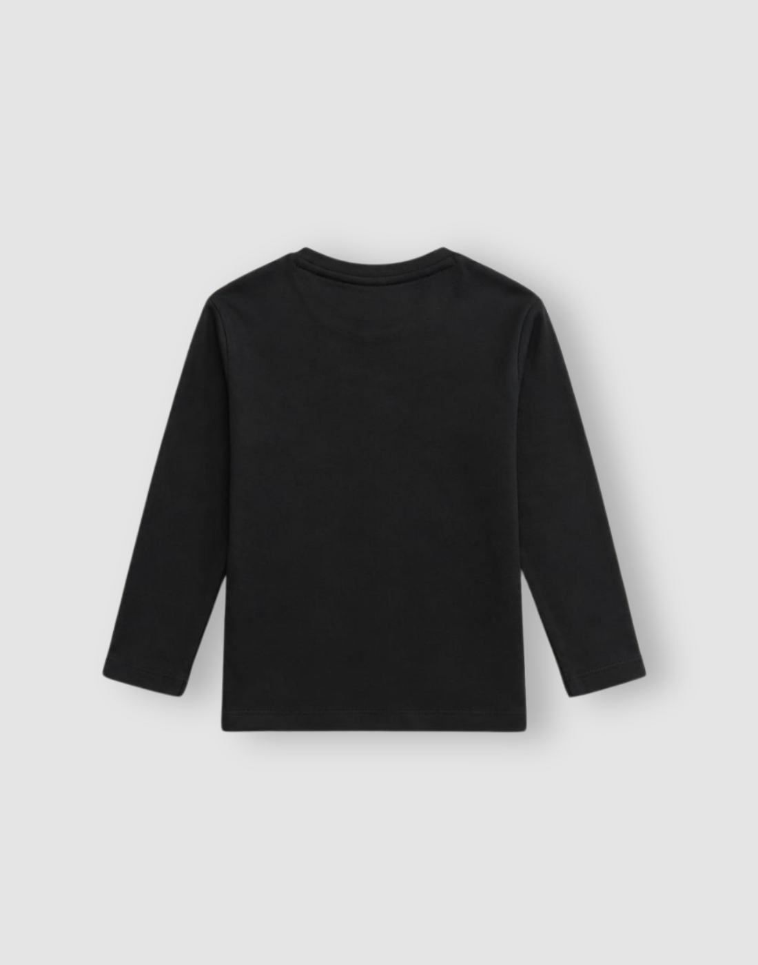 Boys Black Cotton T-Shirt Full Sleeves