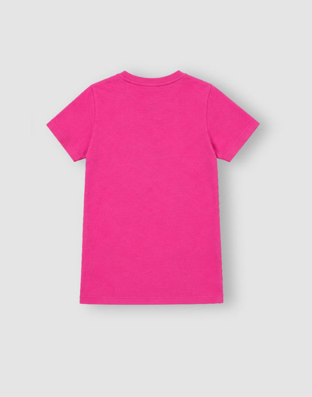Typographic Print Regular Cotton Knits Top