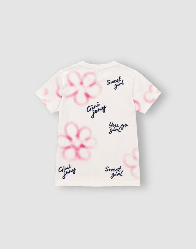 Graphic print Regular Cotton Knits Top