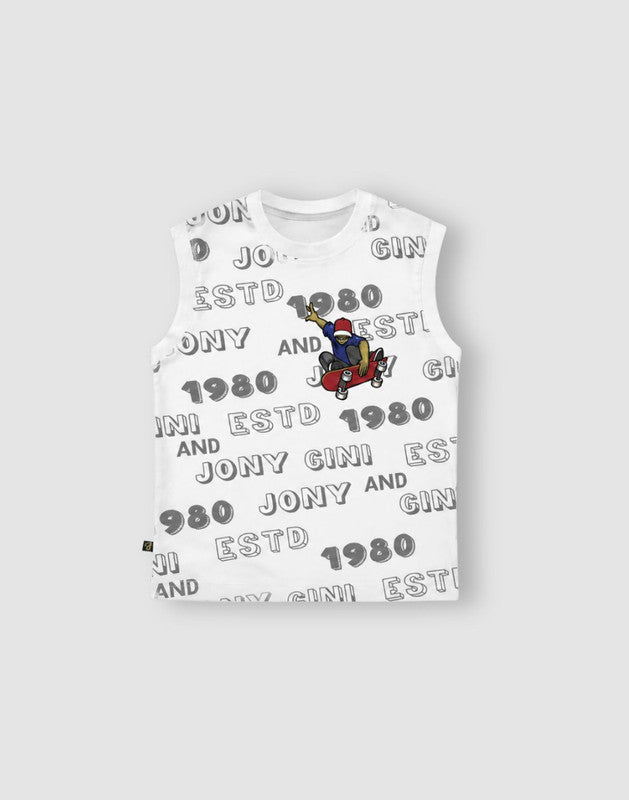 Graphic print Regular Cotton Sando