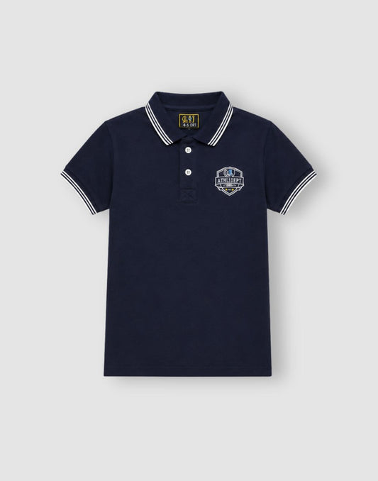 Brand Logo Regular Cotton Polo T-Shirt