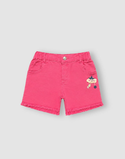 Applique Regular Cotton Shorts