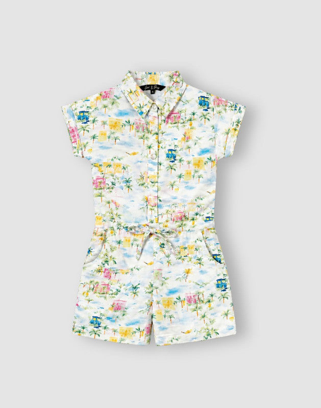 Tropical Print Regular Cotton Dungree