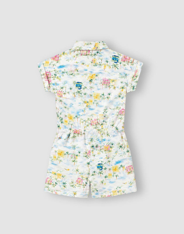 Tropical Print Regular Cotton Dungree