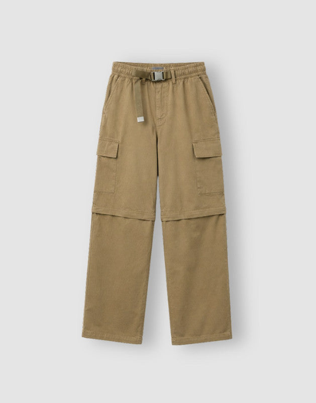 Boys Olive Cotton Trouser Elasticated