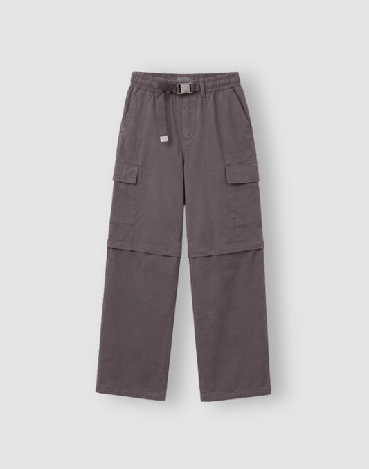 Boys Grey Cotton Trouser Elasticated