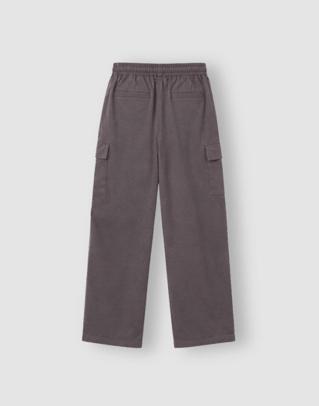 Boys Grey Cotton Trouser Elasticated