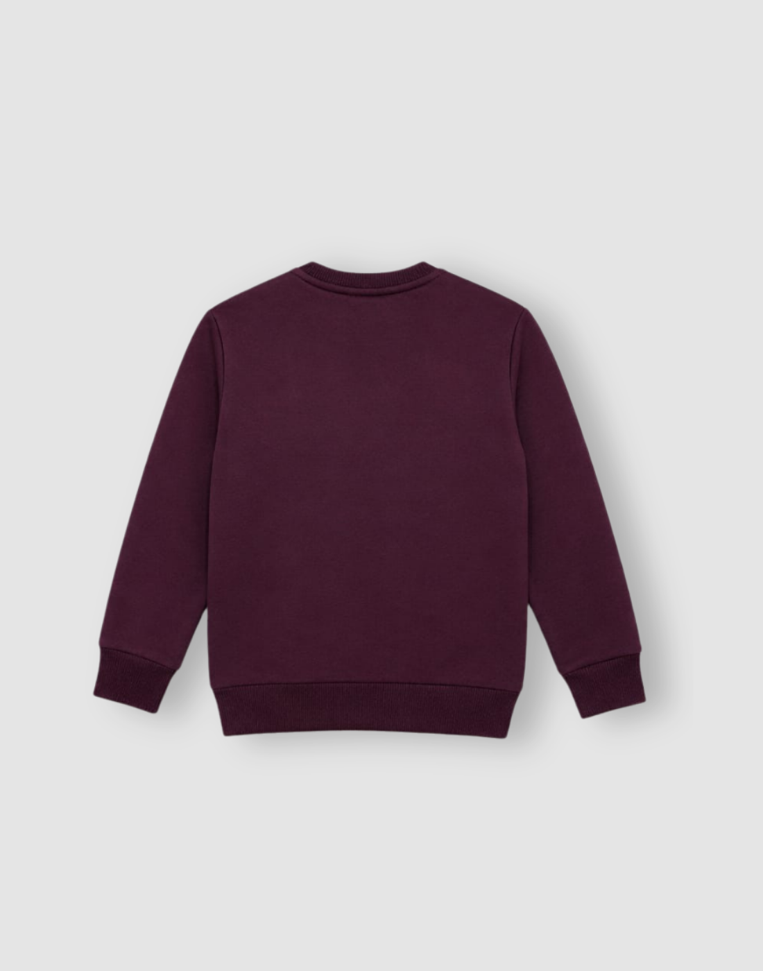 Boys Burgundy Holographic Full Sleeve Sweat Shirt