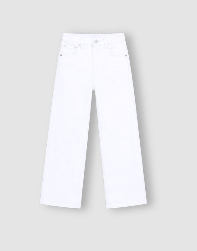Mid Basic Wide Leg Denim Jeans