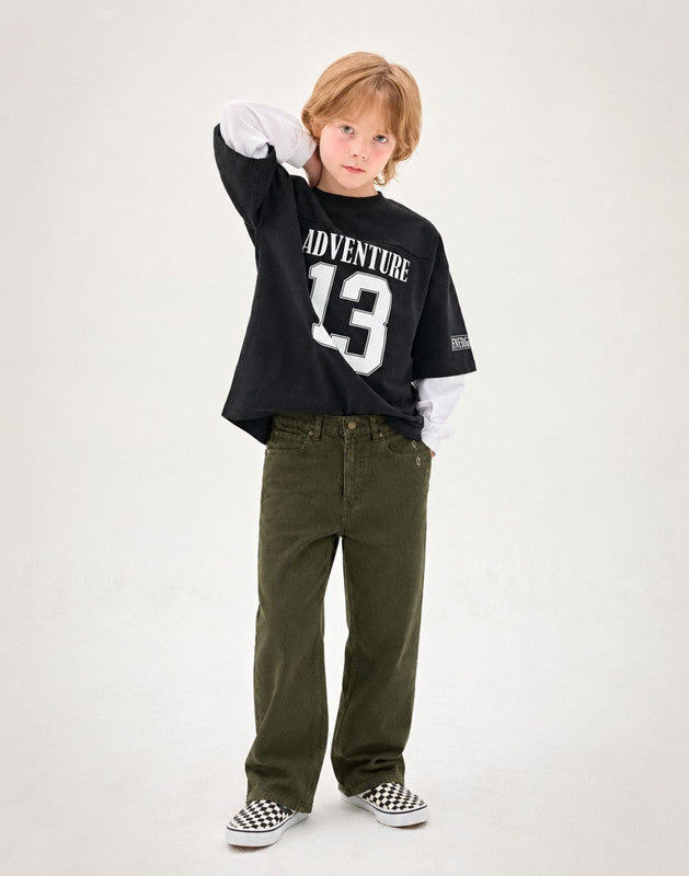 Mid Basic Regular Cotton Trouser