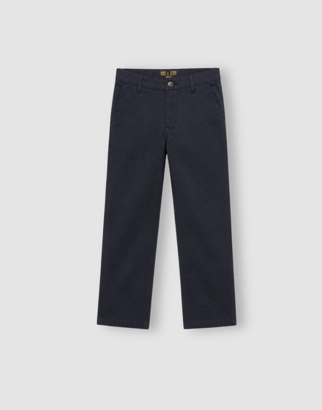 Mid Basic Straight Cotton Trouser