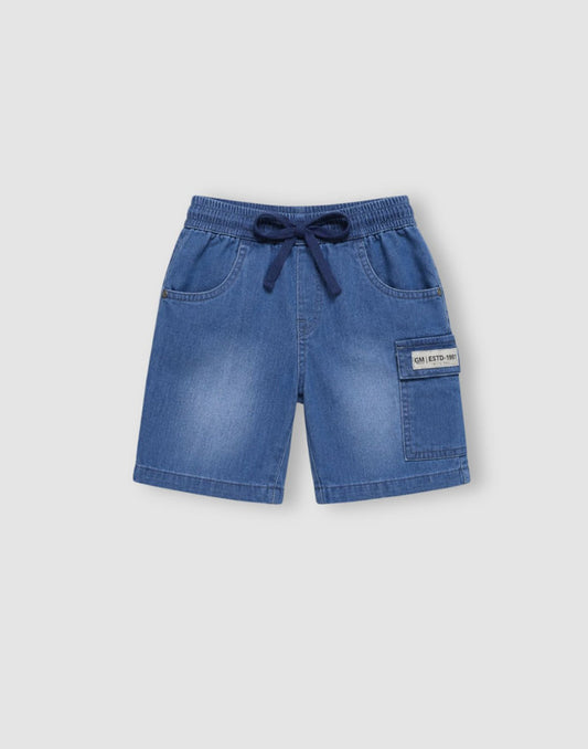 Washed Regular Denim Shorts