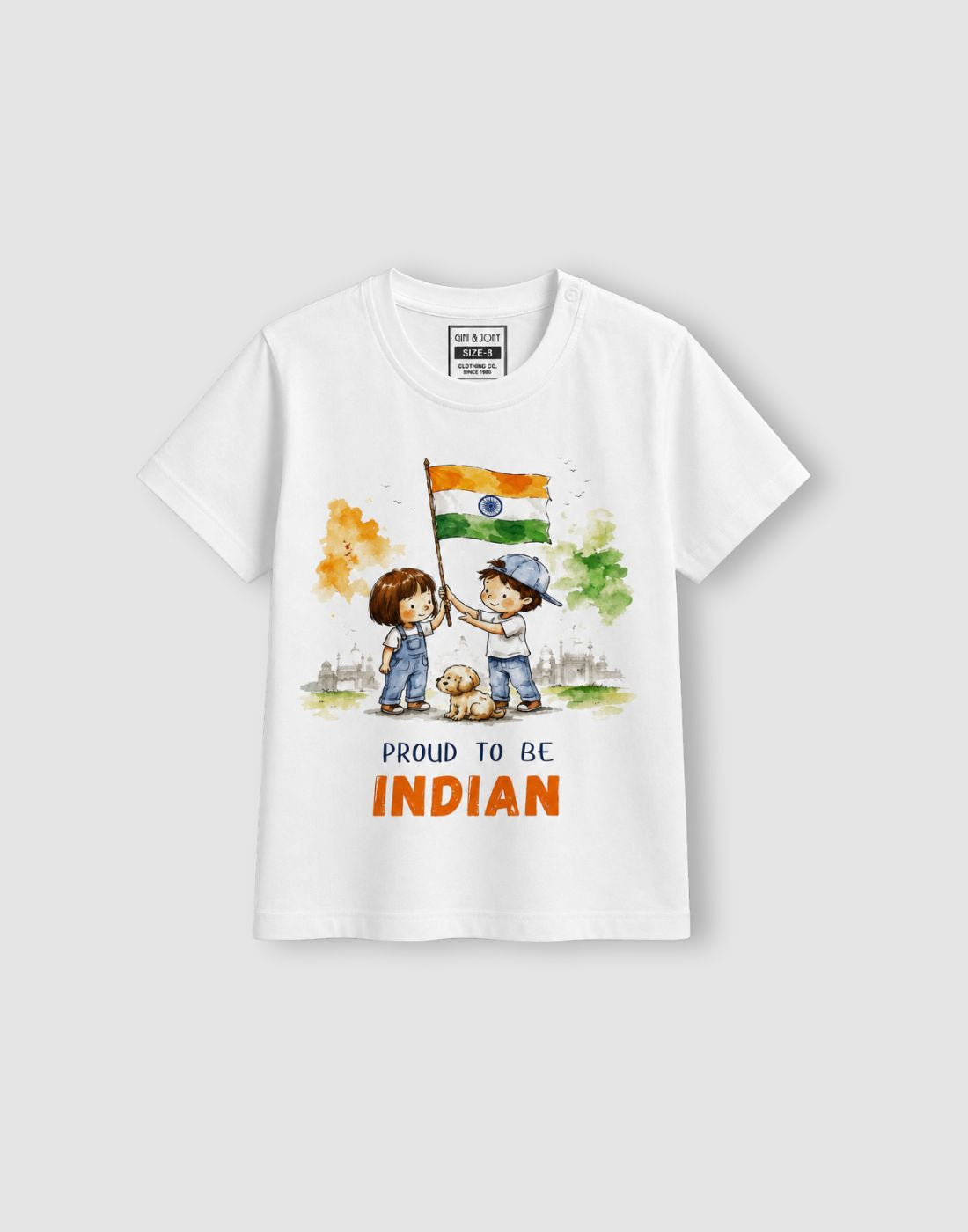 Proud To Be Indian Graphic Print Cotton T-Shirt
