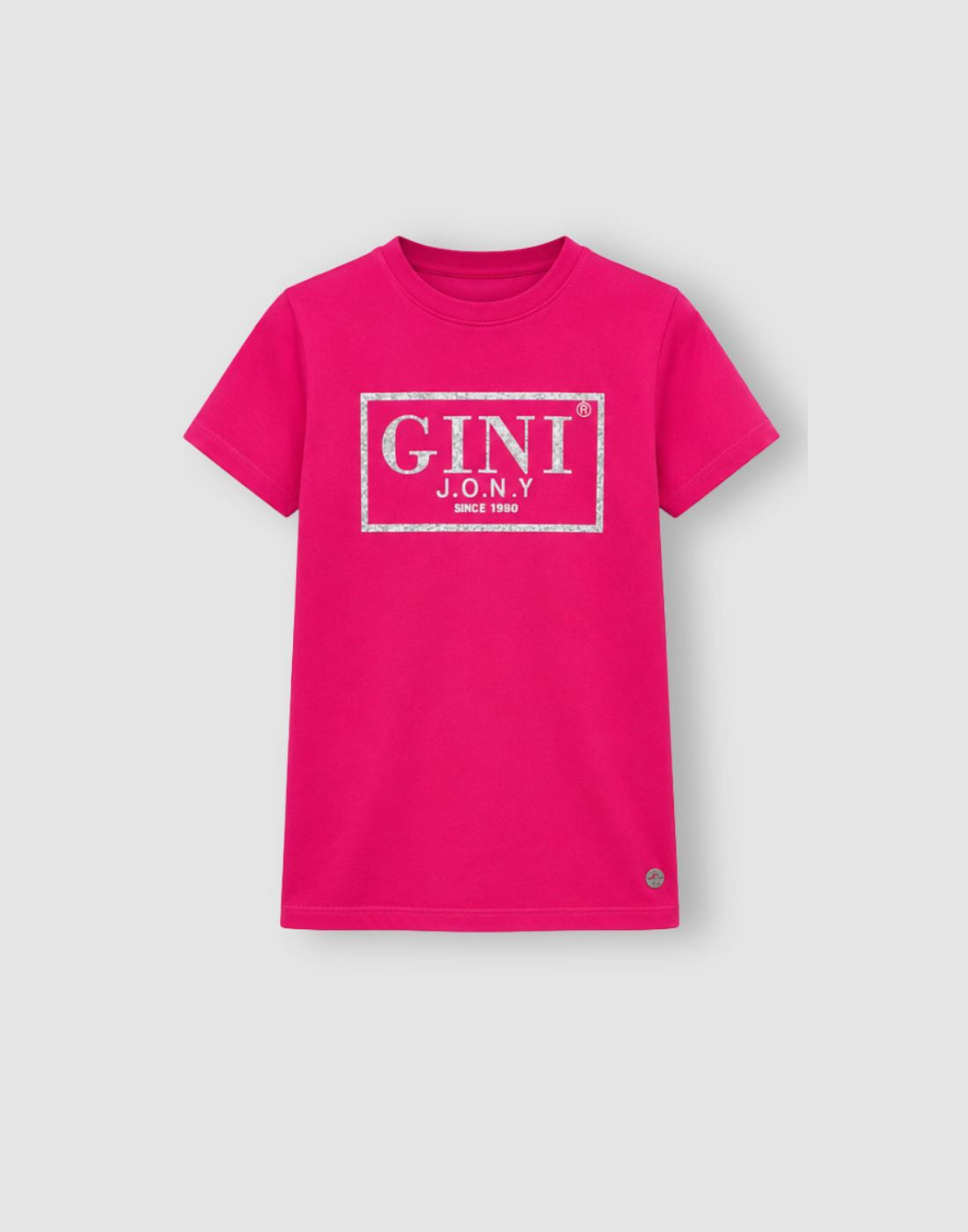 Gini and Jony Girls Pink Typography Cotton Knit Top