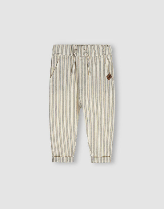GJ Baby Boys Off white Cotton Loose fit TROUSER