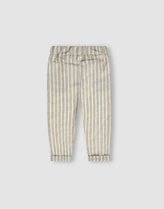 GJ Baby Boys Off white Cotton Loose fit TROUSER