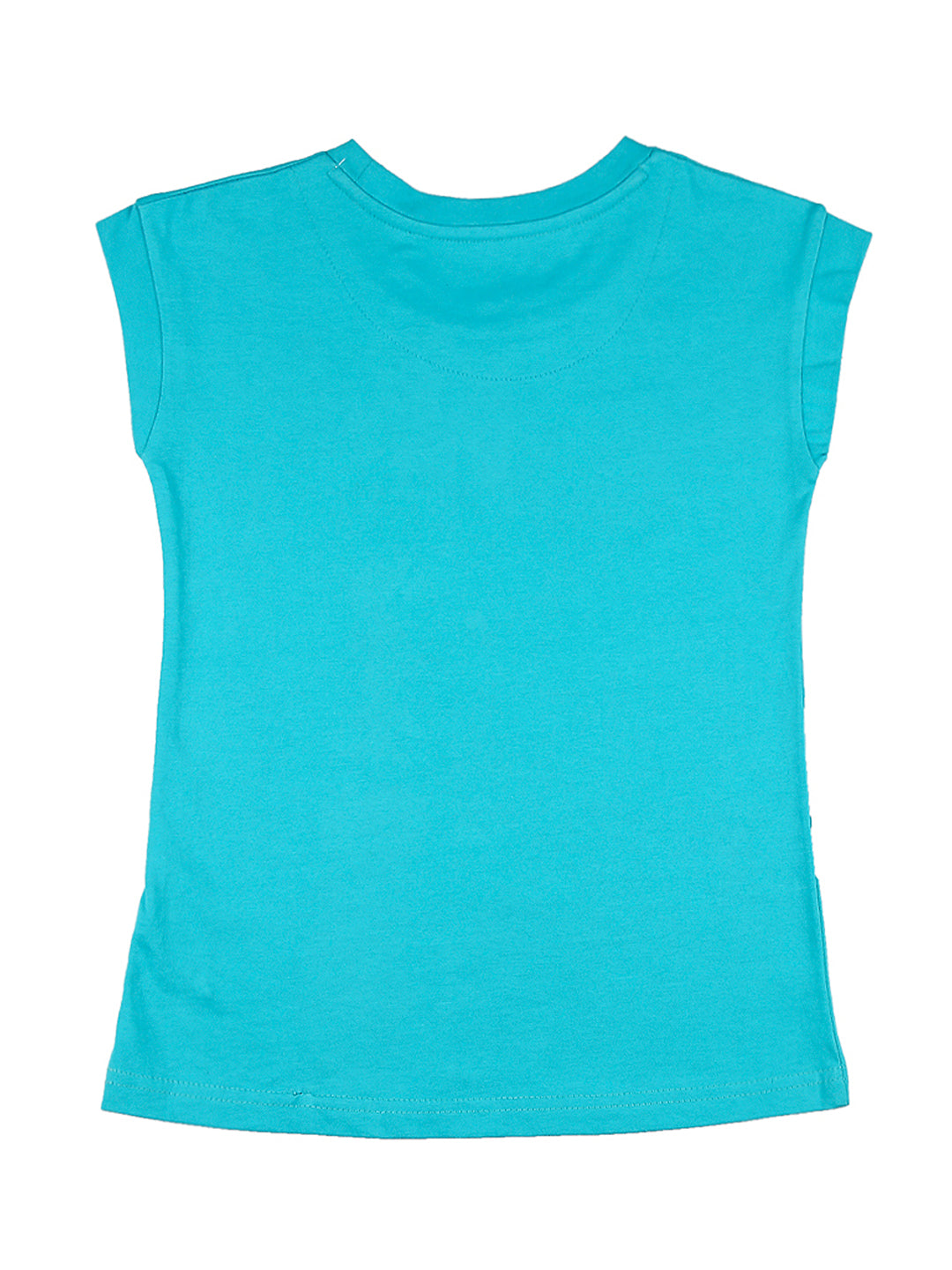 Girls Multicolour Typographic Print Cotton Knits Top Pack Of-3 Half Sleeves