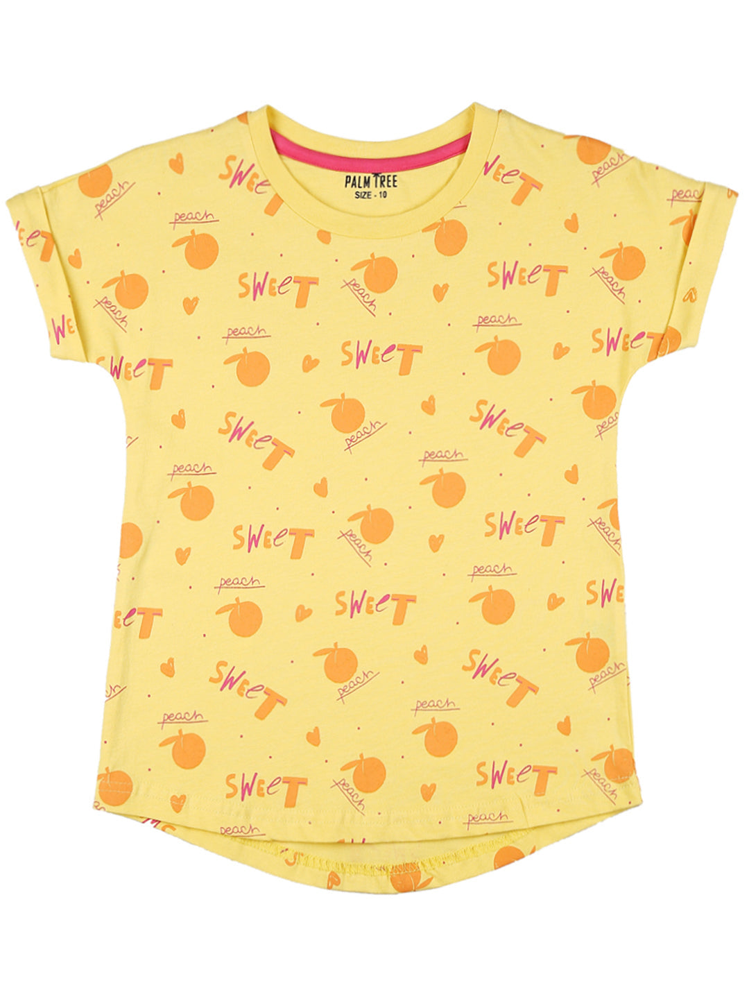 Girls Multicolour Typographic Print Cotton Knits Top Pack Of-3 Half Sleeves