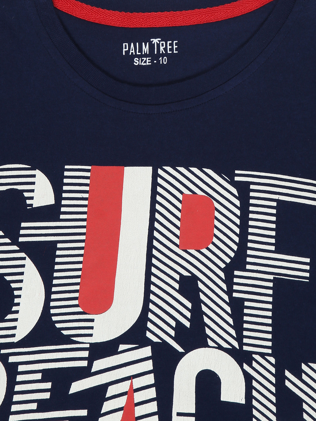 Boys Navy Blue Typographic Print Cotton Bermuda Set Elasticated
