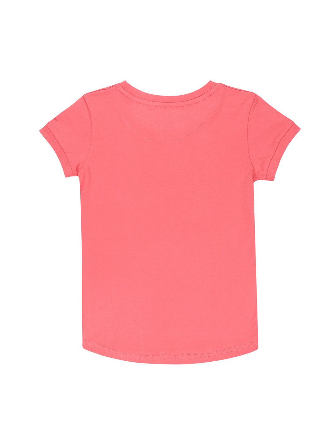 Girls Multicolour Typographic Print Cotton Knits Top Pack Of-3 Half Sleeves