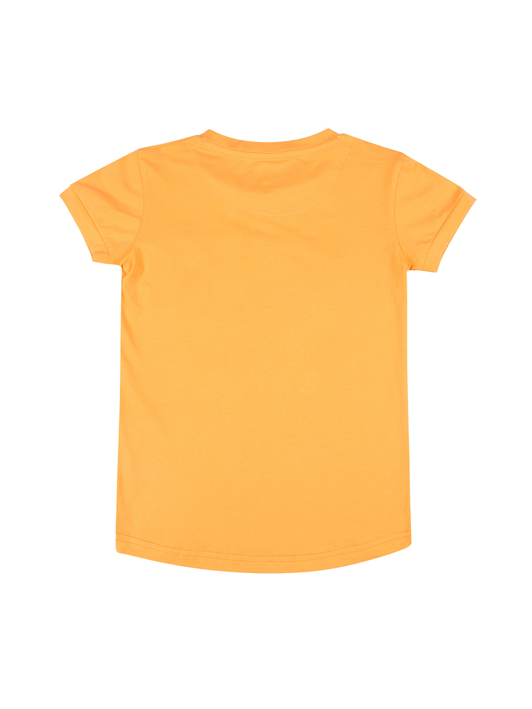 Girls Multicolour Typographic Print Cotton Knits Top Pack Of-3 Half Sleeves