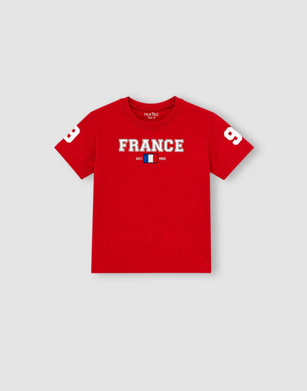 Typographic Print Regular Cotton T-Shirt
