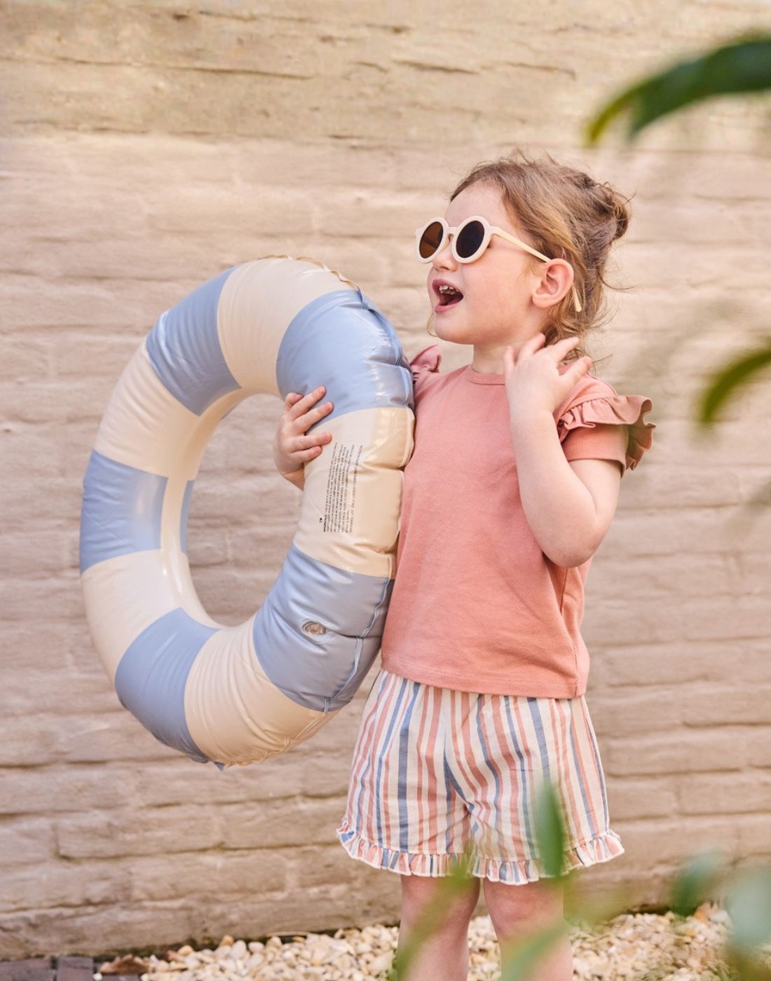 GJ Baby Light pink Cotton Regular CO-ORDINATE