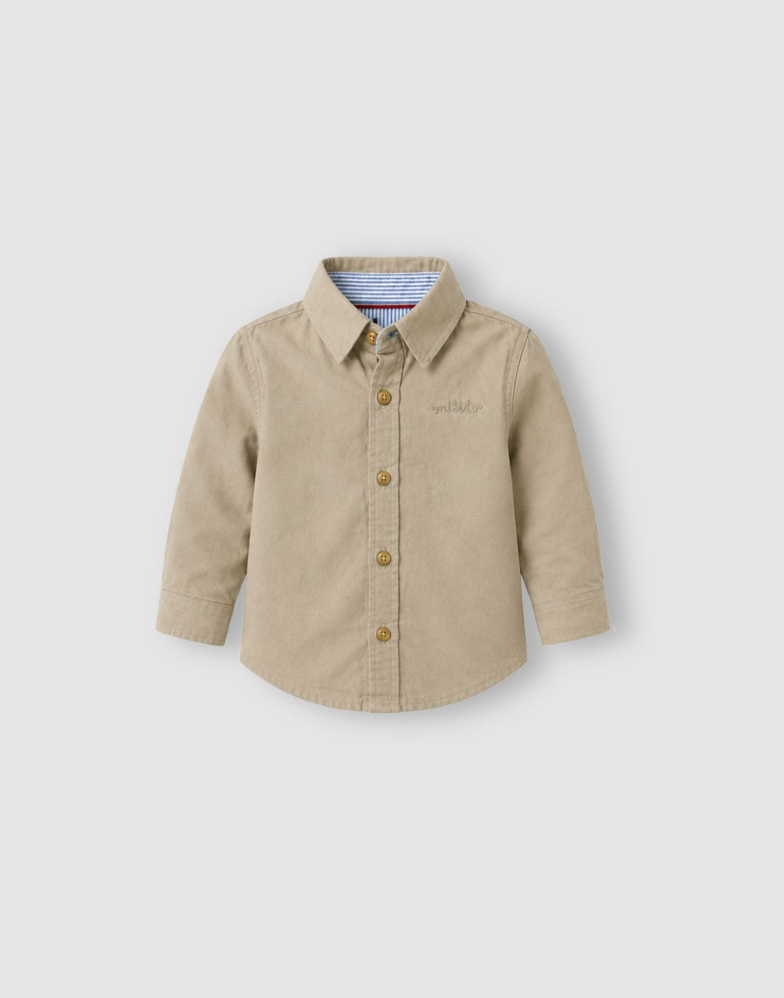 GJ Baby Boys Lyocell Linen Solid Shirt