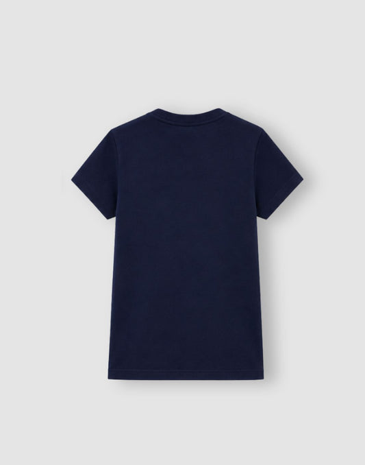 Gini and Jony Girls Black Typography Cotton Knit Top