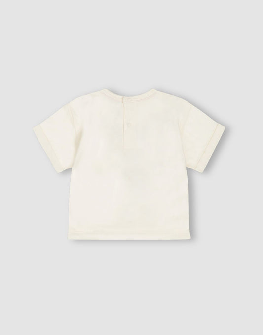GJ Baby Girls Off-white Cotton Regular KNITS TOP