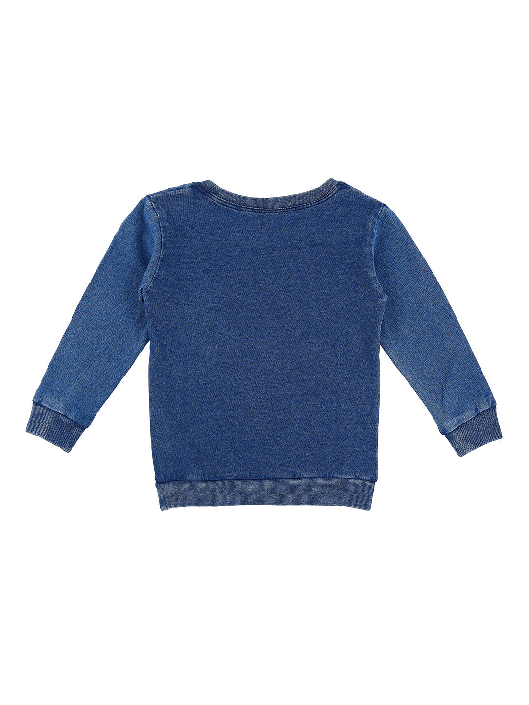 Boys Blue Graphic Print Cotton T-Shirt Full Sleeves