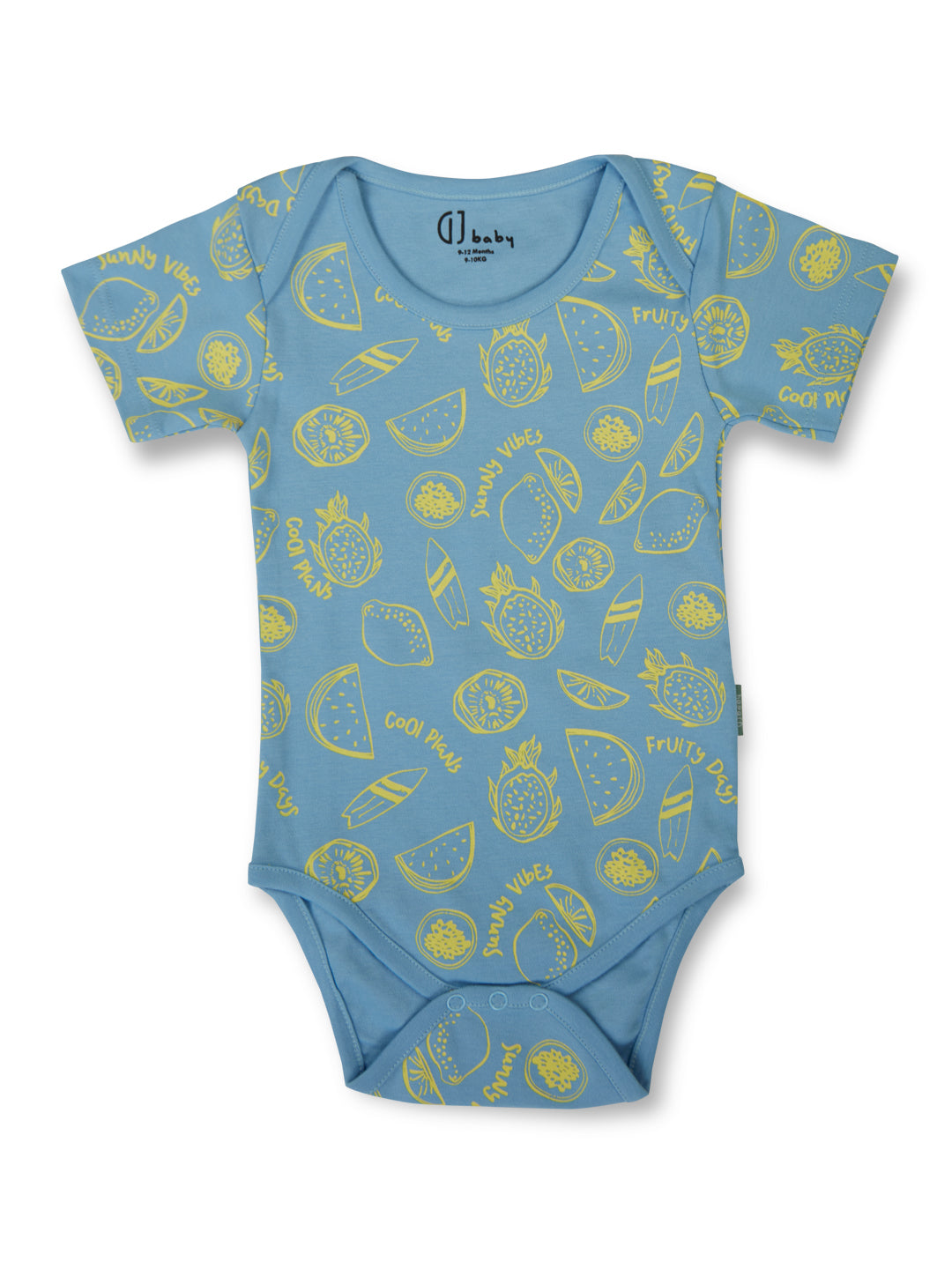 Boys Multicolor Graphic Print Cotton Baby Set Half Sleaves