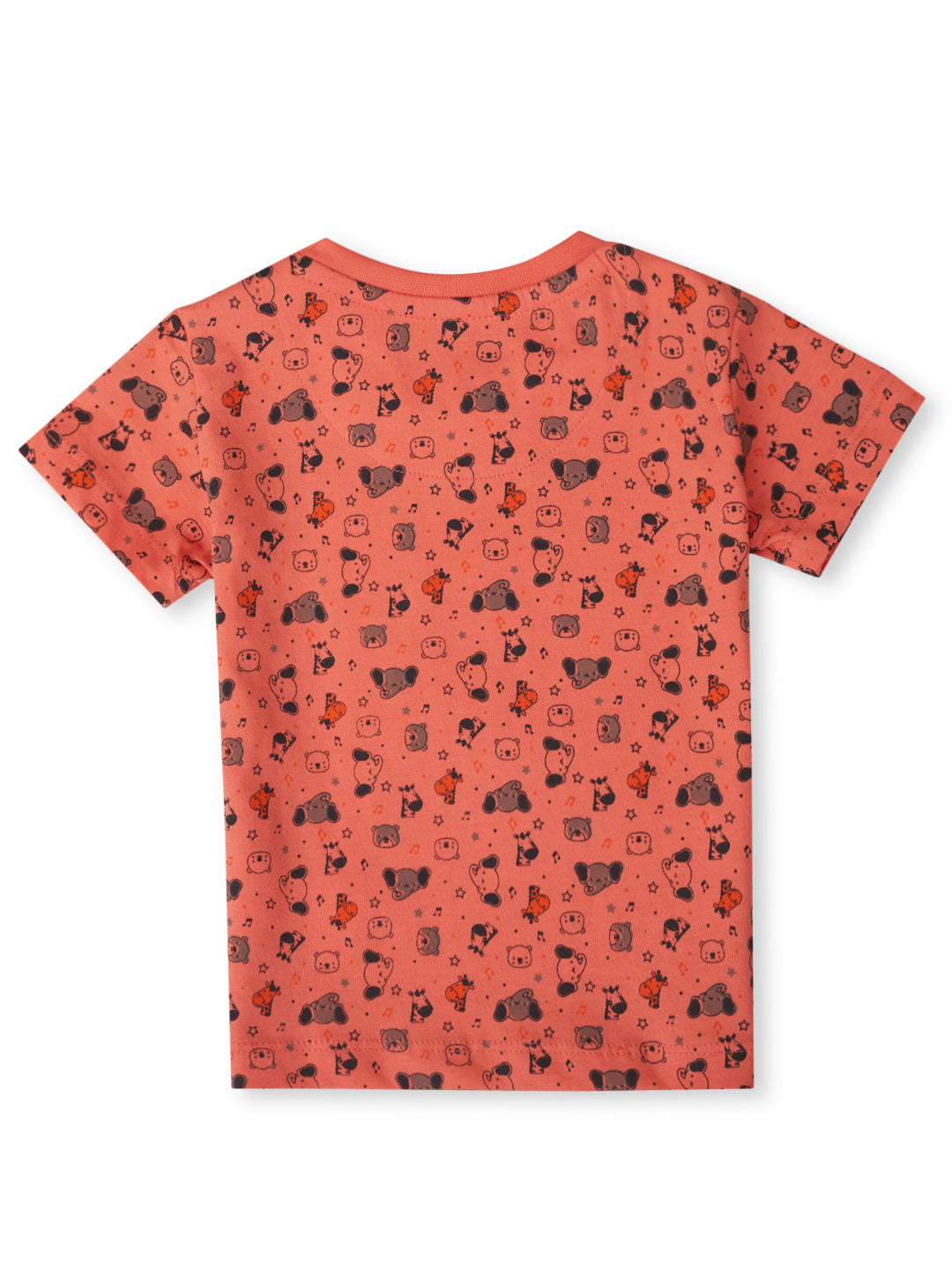 Baby Boys Coral Conversational Print Cotton T-Shirt