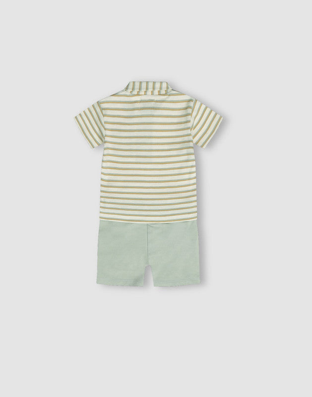 GJ Baby Multi-color Cotton Co Ordinate Half Sleeves